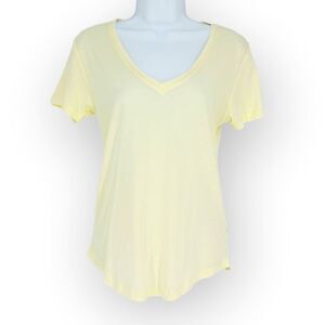 NWT Z Supply Kasey Modal V Neck Tee size S- pastel‎ yellow comfy